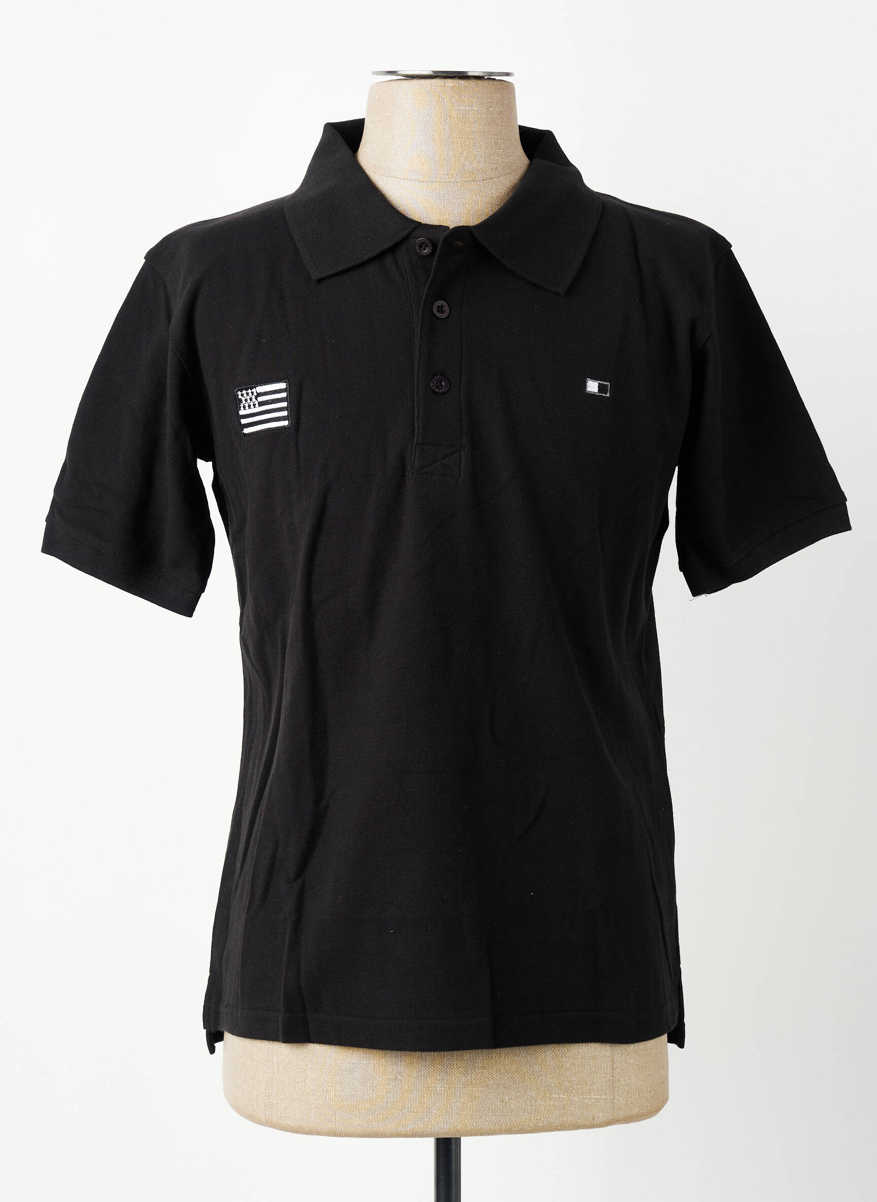 Polo tiesi kirpimas trumpas rankovės juodas GWEN & BLACK vyras
