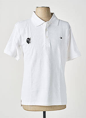 Polo tiesi kirpimas trumpas rankovės baltas GWEN & BLACK vyras