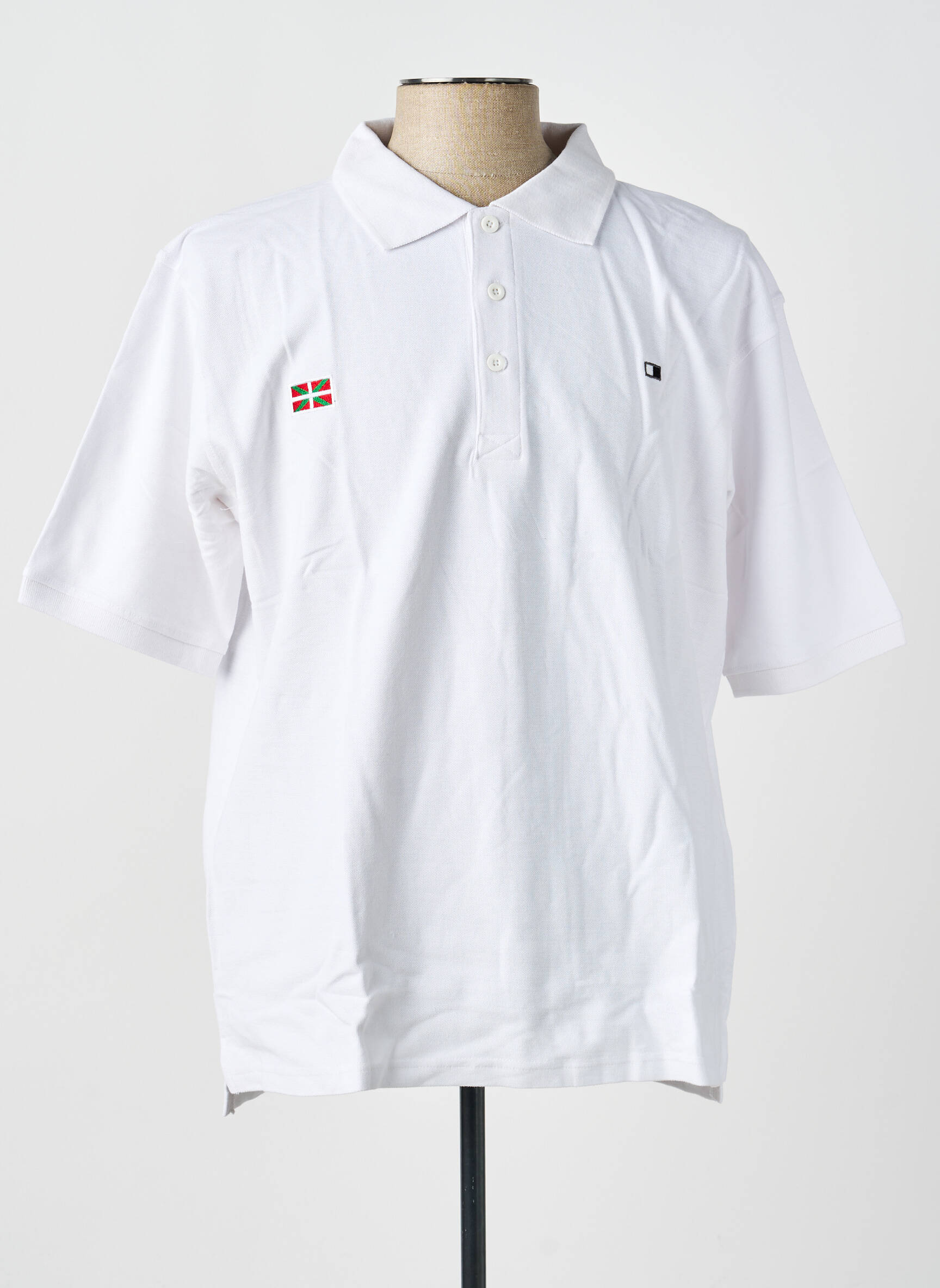 Polo tiesi kirpimas trumpas rankovės baltas GWEN & BLACK vyras