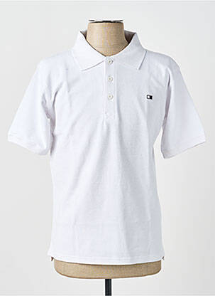 Polo tiesi kirpimas trumpas rankovės baltas GWEN & BLACK vyras