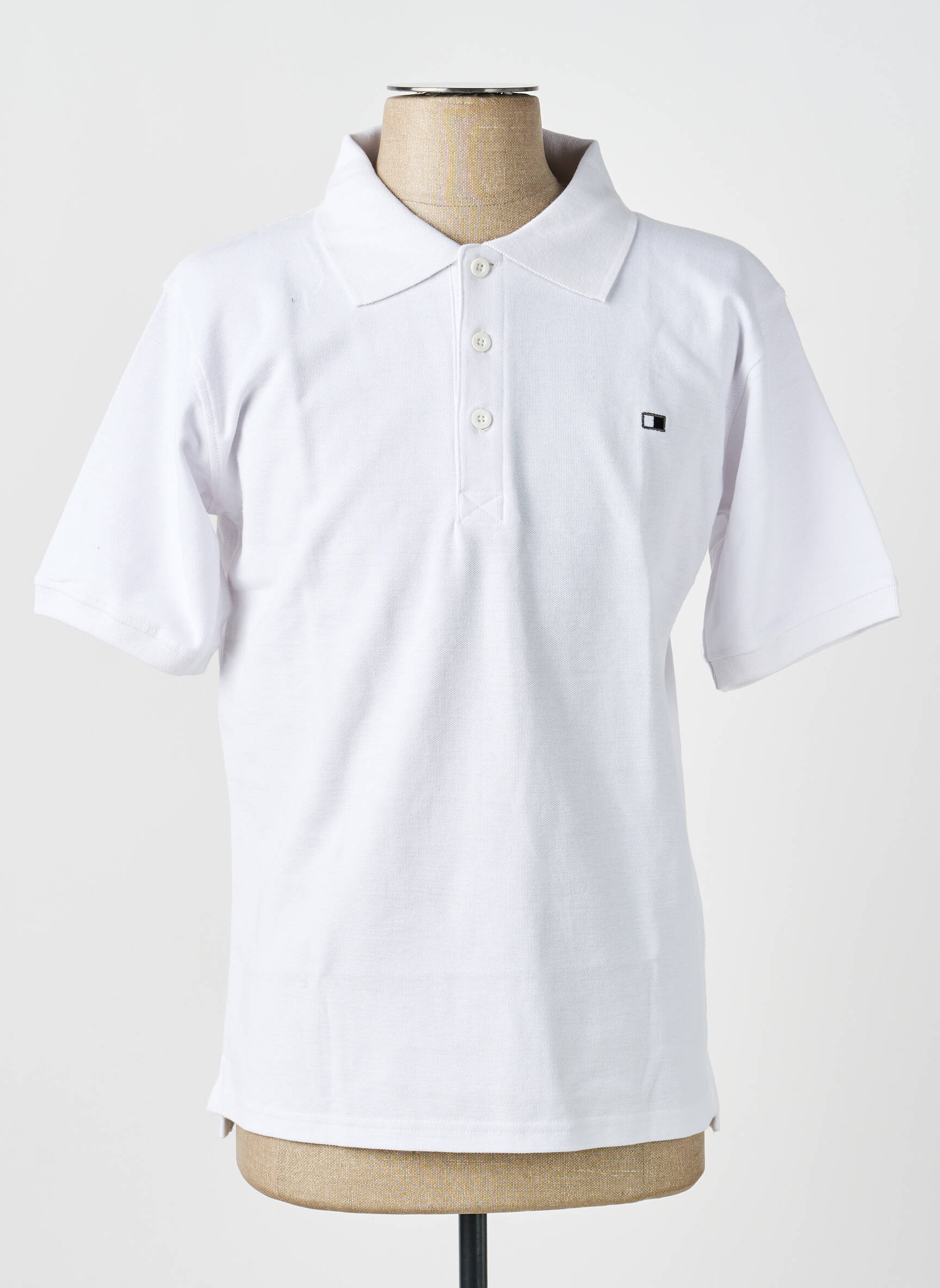 Polo tiesi kirpimas trumpas rankovės baltas GWEN & BLACK vyras