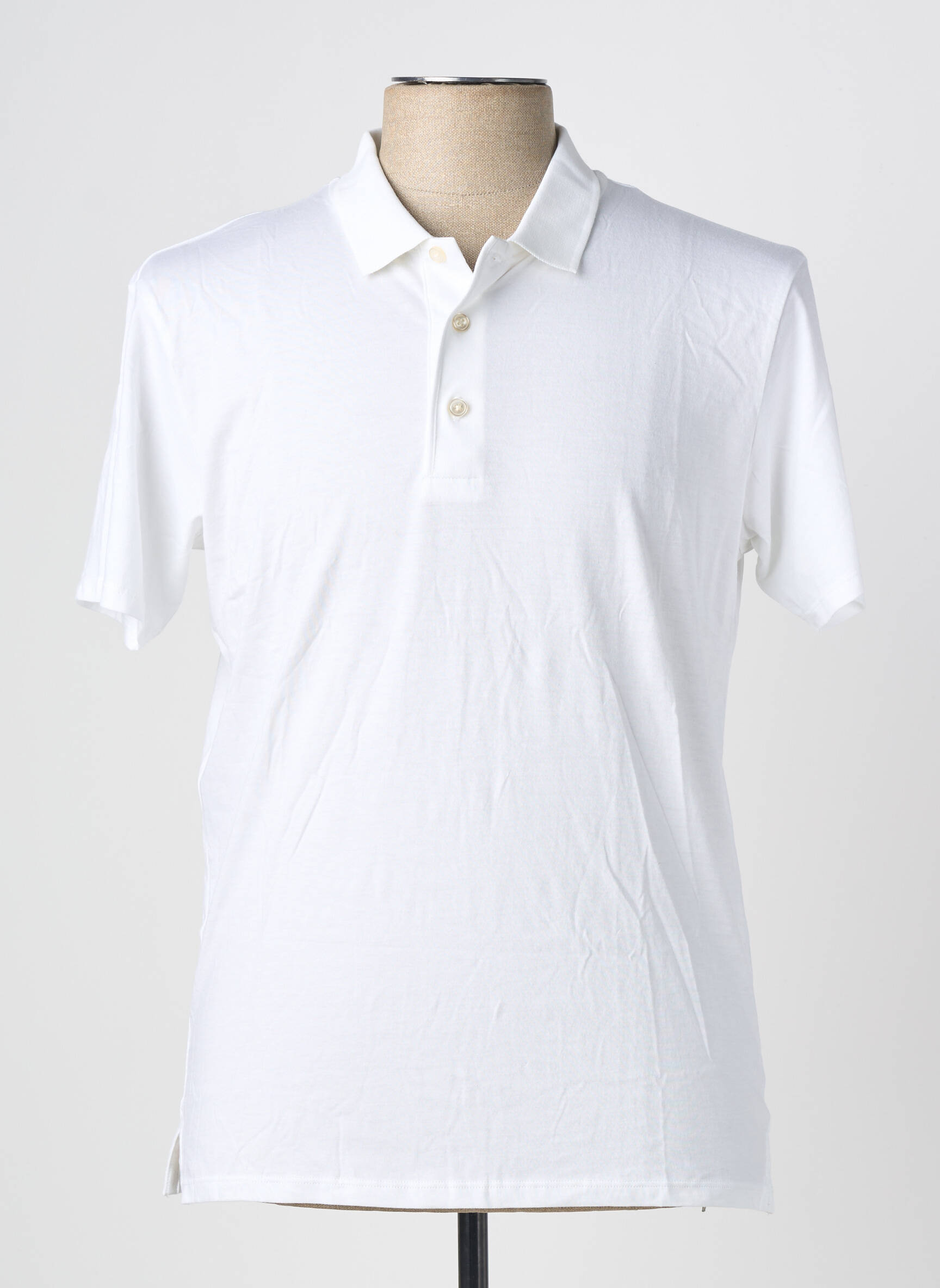 Polo jersey audinys be rankų baltas ANONYM APPAREL vyras