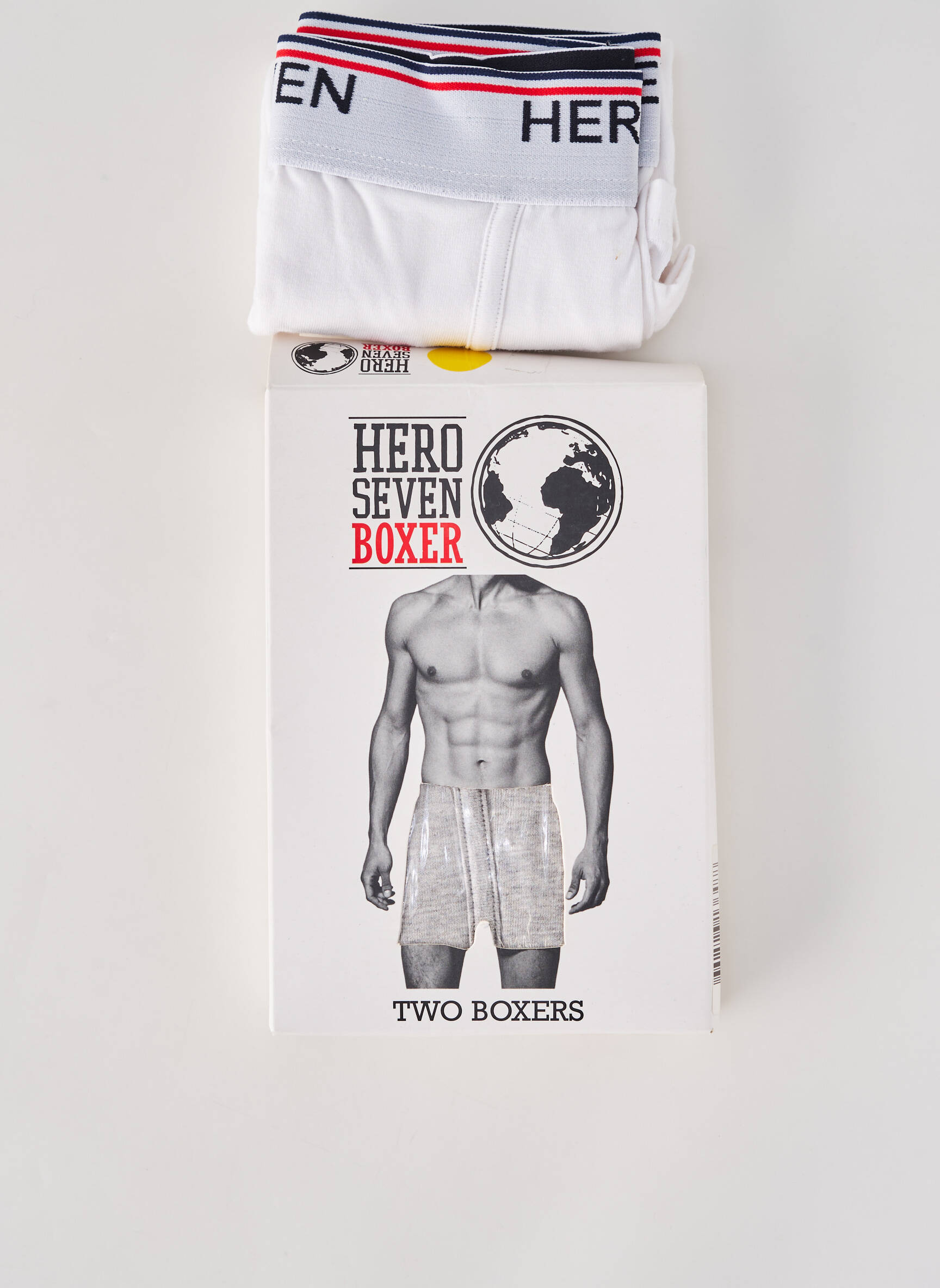 Bokseris jersey audinys baltas HERO SEVEN vyras