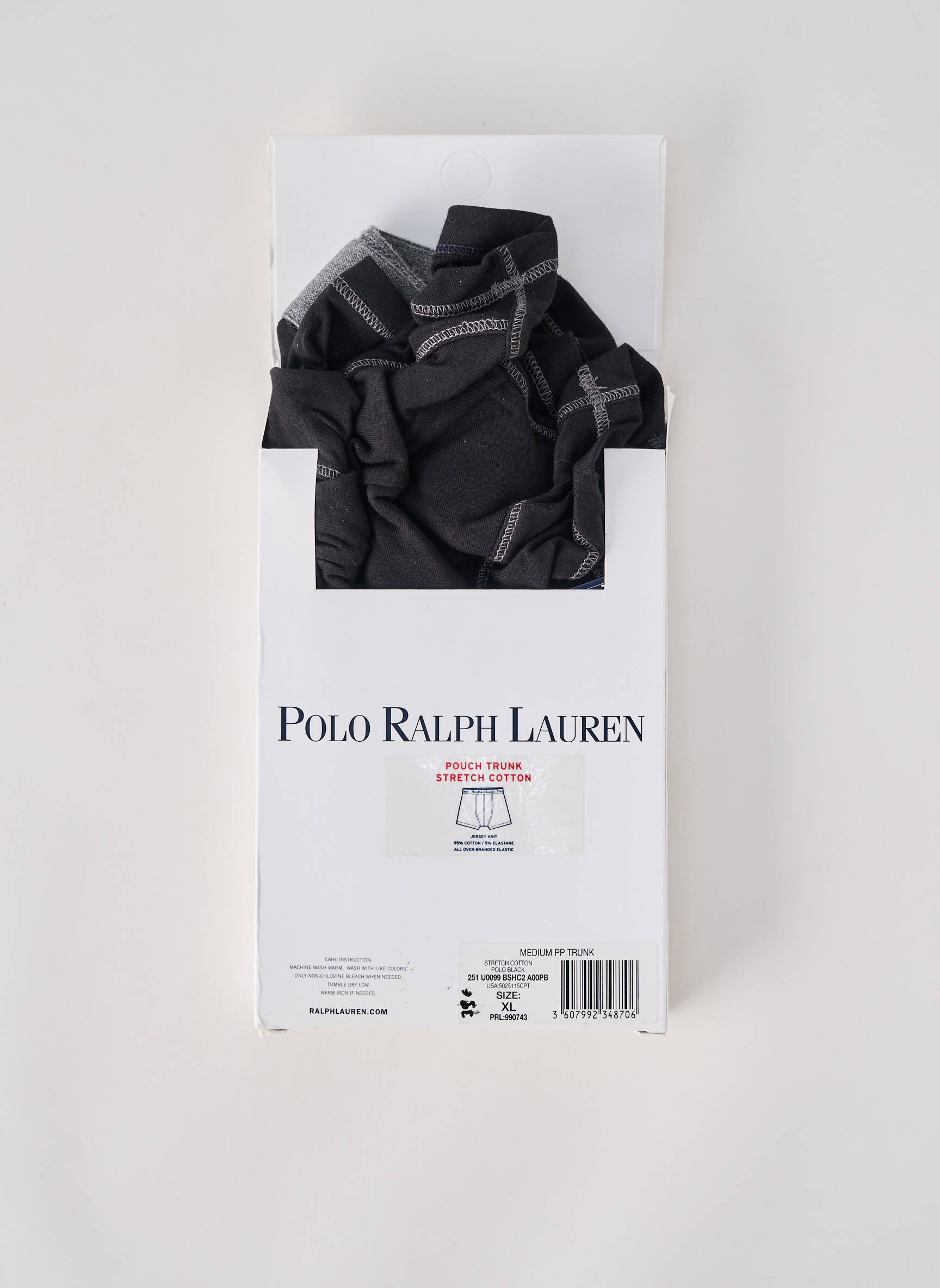 Bokseris jersey audinys juodas RALPH LAUREN vyras