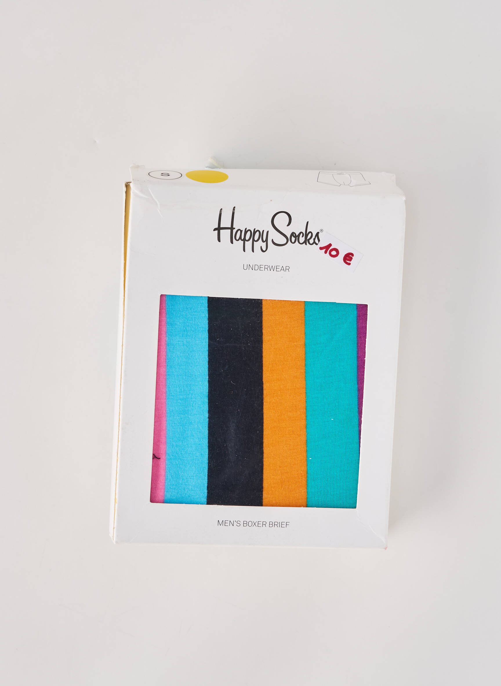 Bokseris juostelės raštas mėlyna HAPPY SOCKS vyras