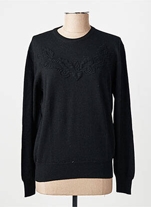 Megztinis tamprumas ilgos rankovės juodas FINETTE moteris