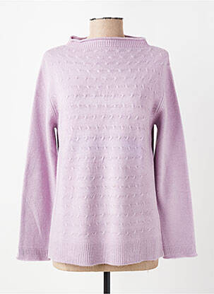 Megztinis centrinė iškirptė ilgos rankovės violetinis KATMAI moteris