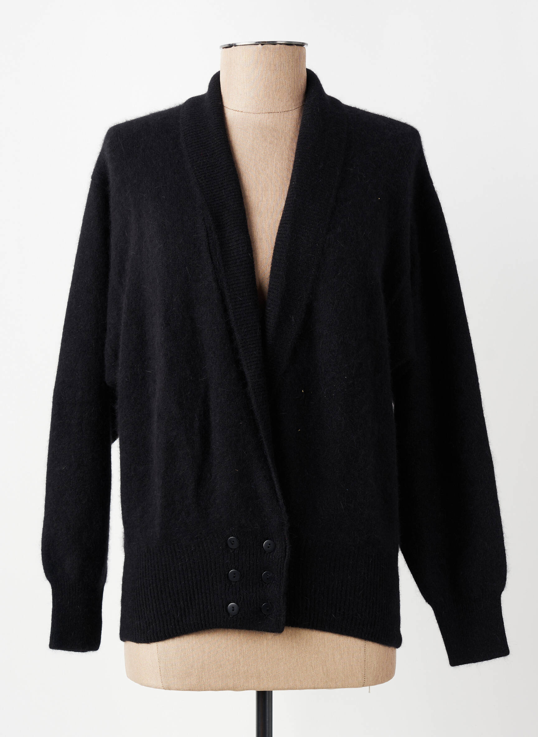 Ilgų rankovių liemenė apatinė dalis siaura juodas MONTAGUT moteris