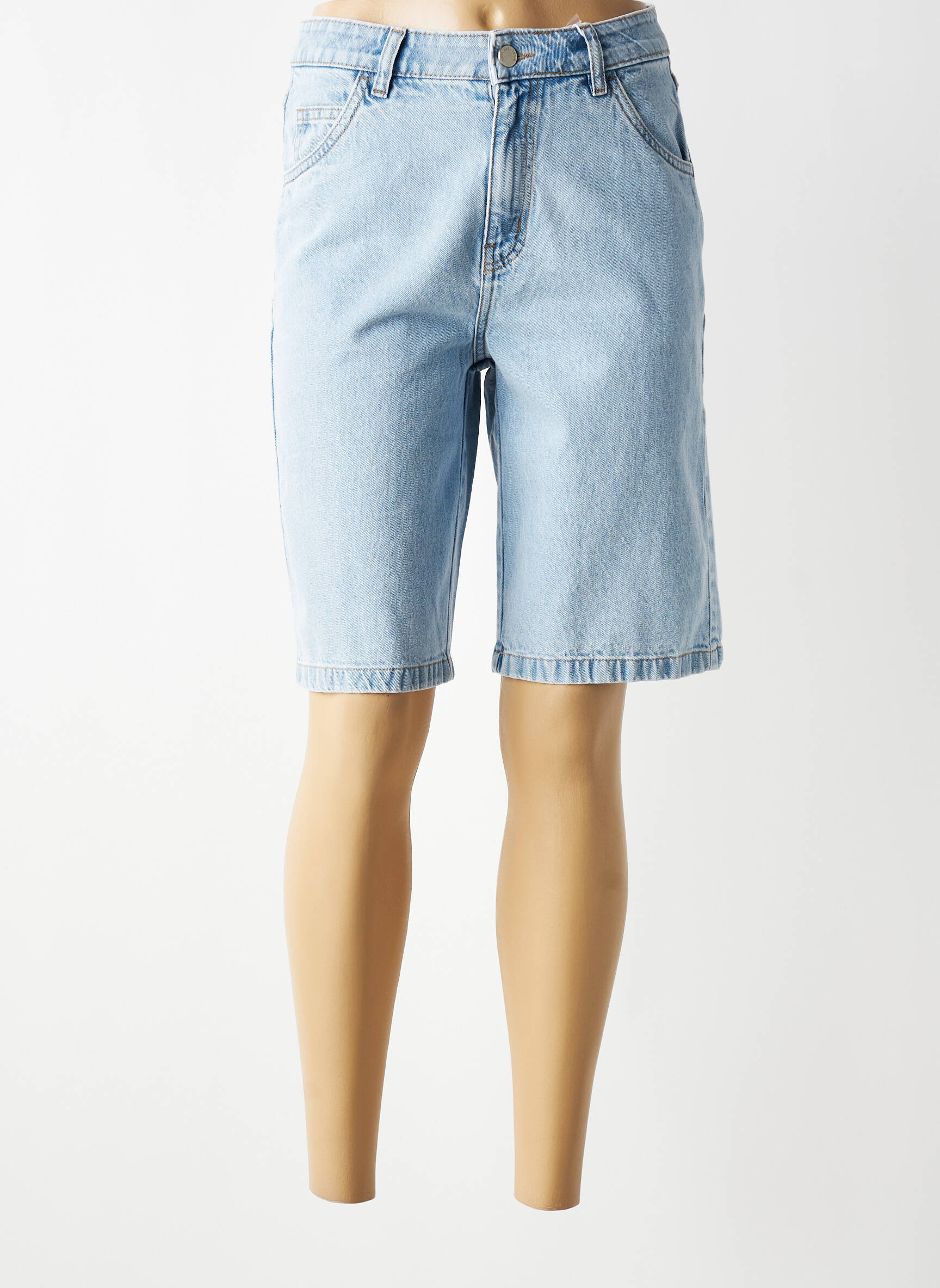 Bermudas tiesi kirpimas normala dydis mėlyna C'EST BEAU LA VIE moteris