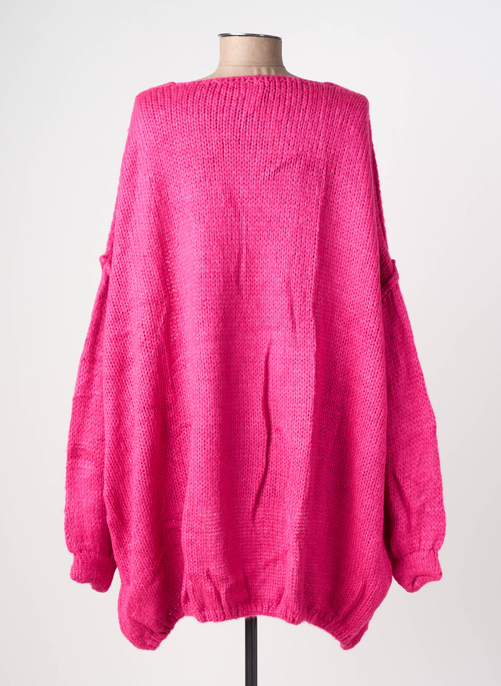 Ilgų rankovių liemenė ilgos rankovės rožinė TRICOT STATION moteris