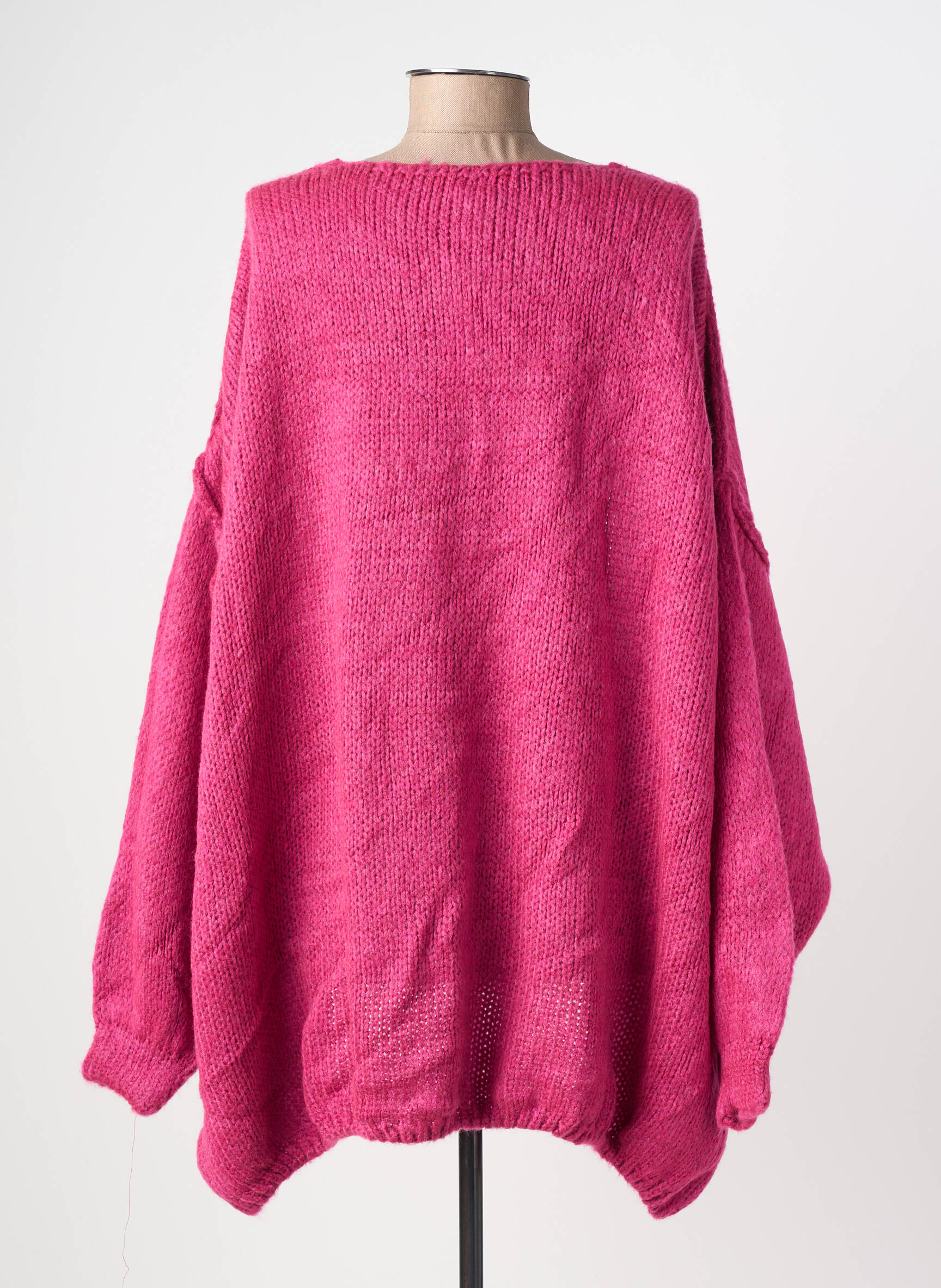 Ilgų rankovių liemenė ilgos rankovės violetinis TRICOT STATION moteris
