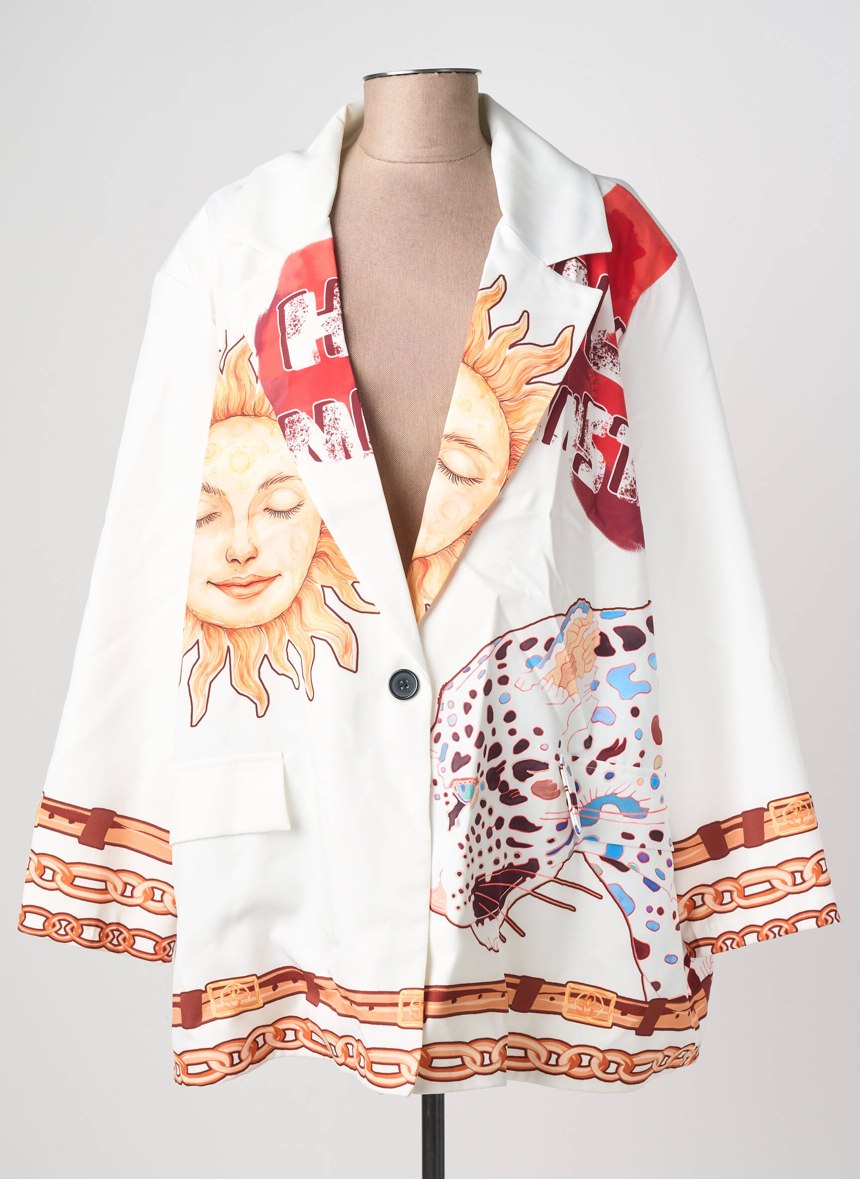 Švarkas netikros kišenės baltas NEW COLLECTION moteris