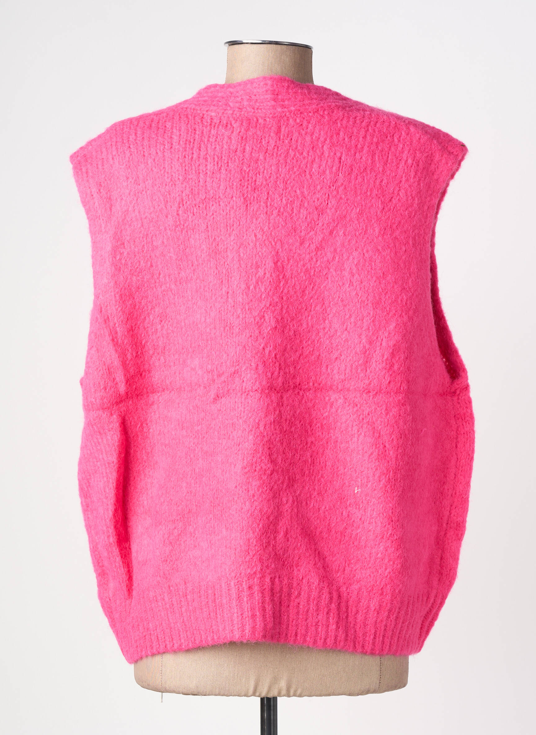 Be rankovių liemenė tiesi kirpimas rožinė MINA ROSA moteris