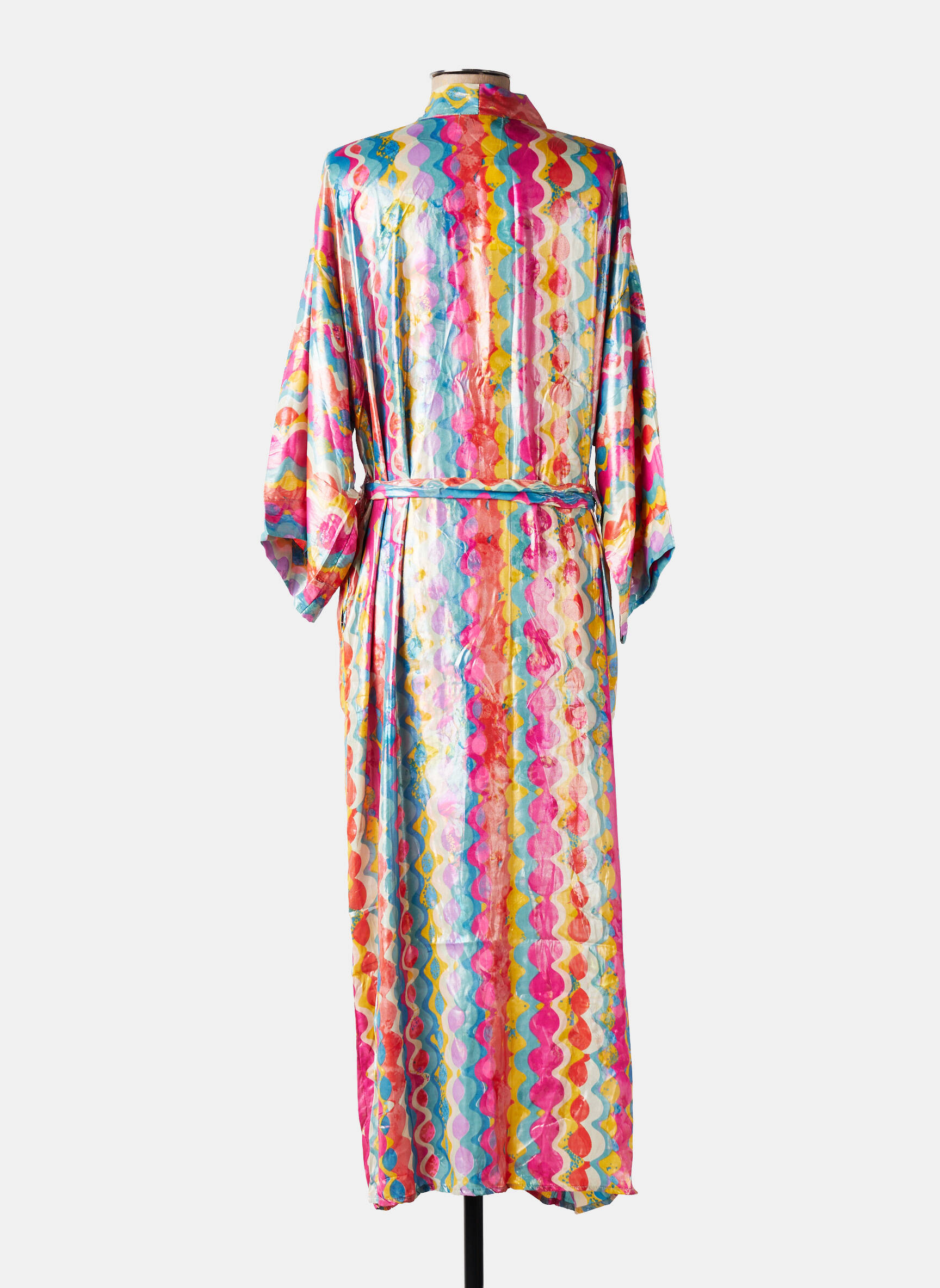 Kimono striukė fantazijos raštas rožinė BIANCA moteris