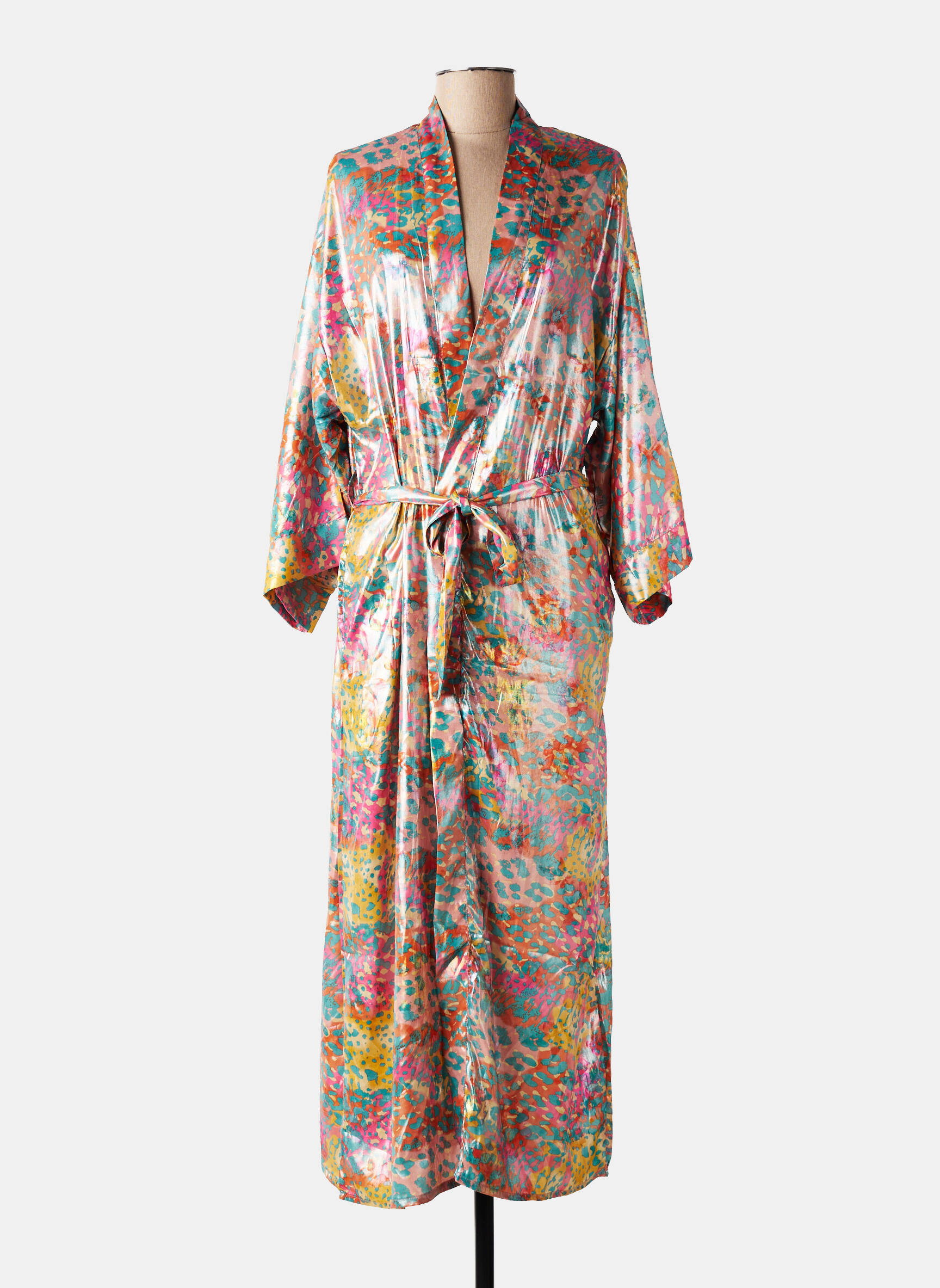 Kimono striukė col v oranžinė BIANCA moteris