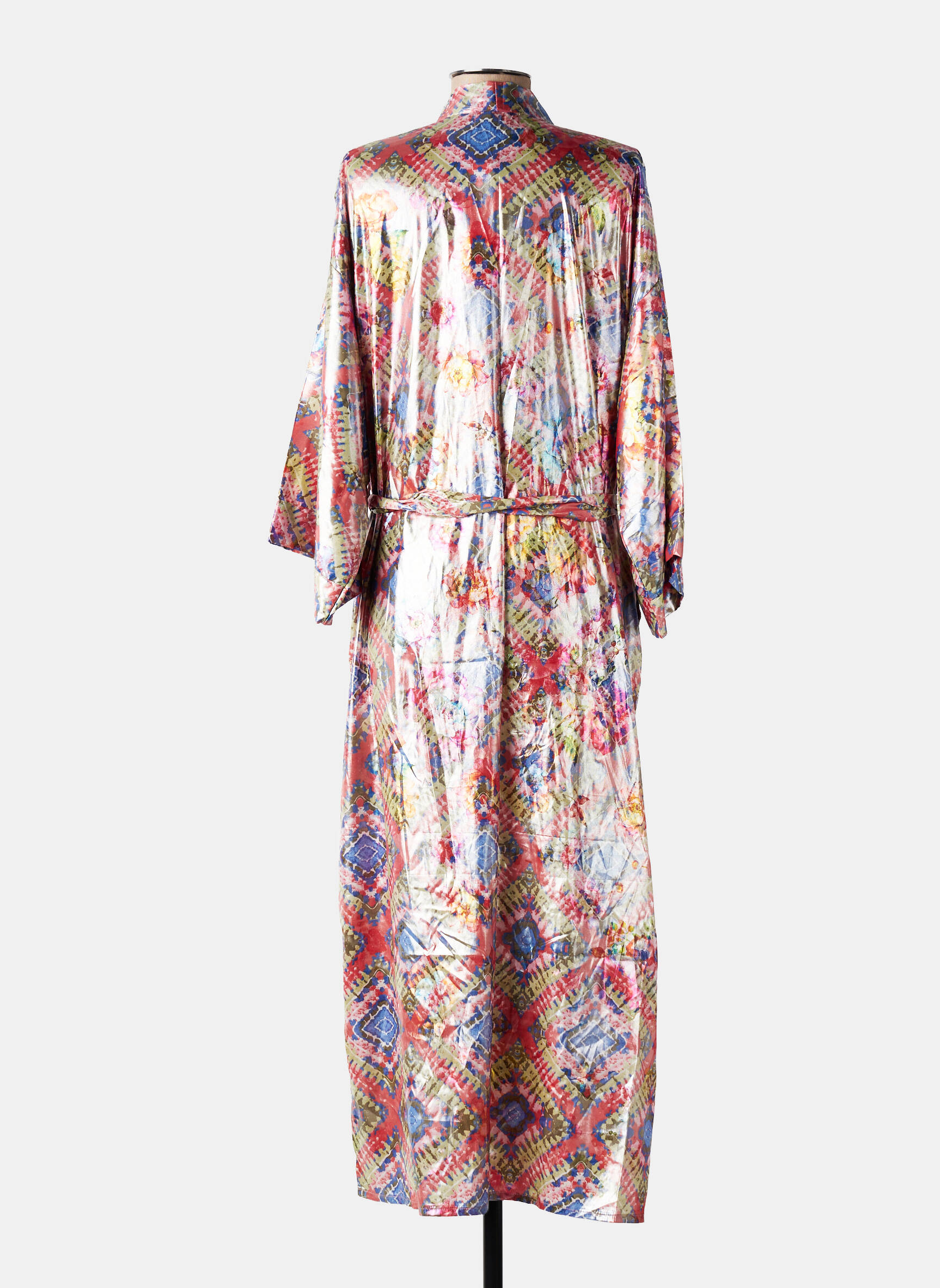 Kimono striukė fantazijos raštas rožinė BIANCA moteris