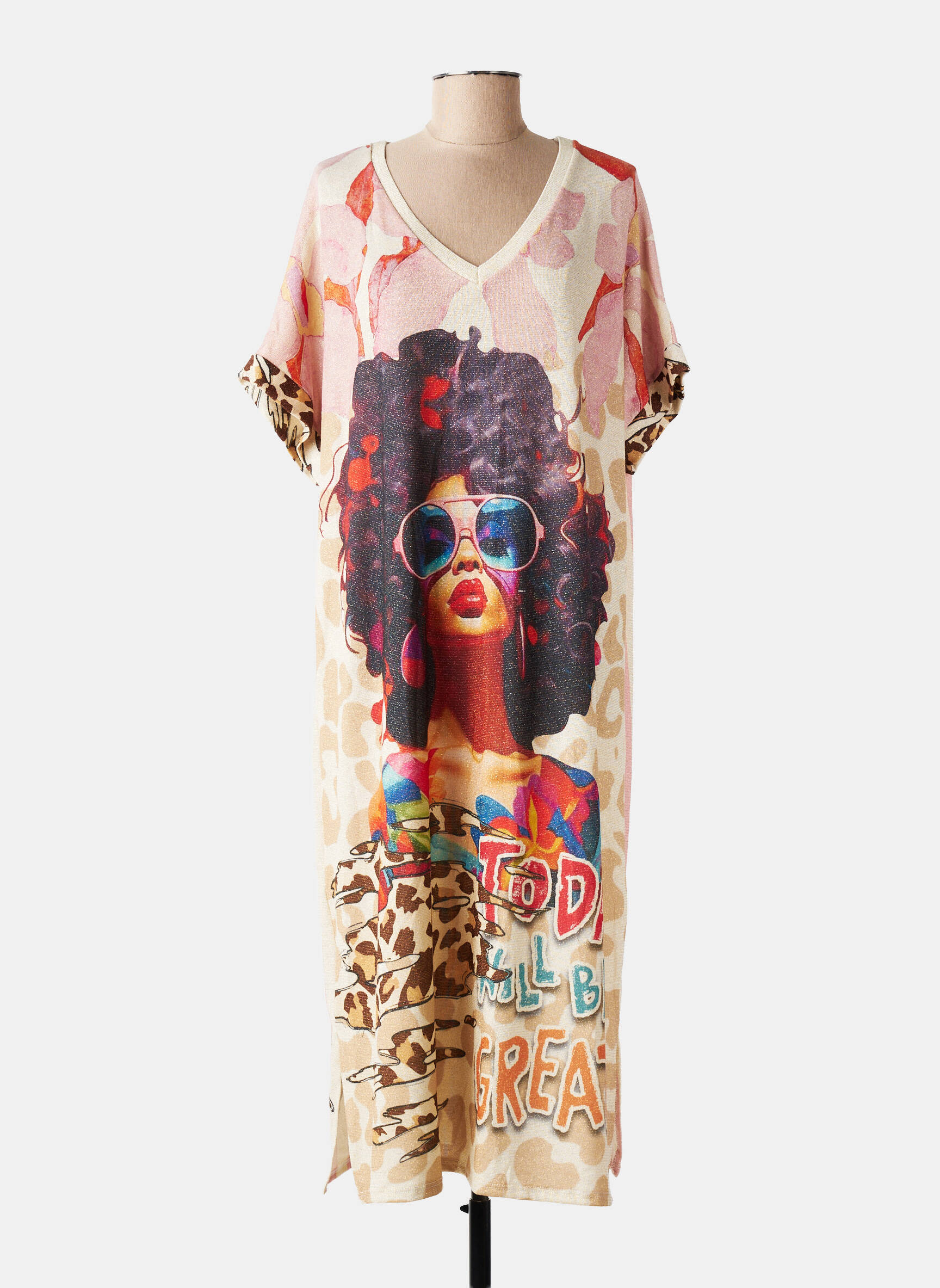 Ilga suknelė trumpas rankovės trumpas rankovės rožinė NEW COLLECTION moteris