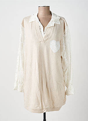 Ilgų rankovių tunika marškinių apykaklė bežinis NEW COLLECTION moteris
