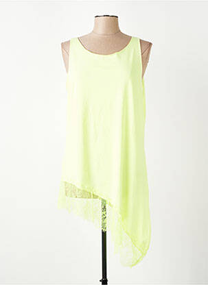 Viršūnė tamprumas be rankų geltona NEW COLLECTION moteris