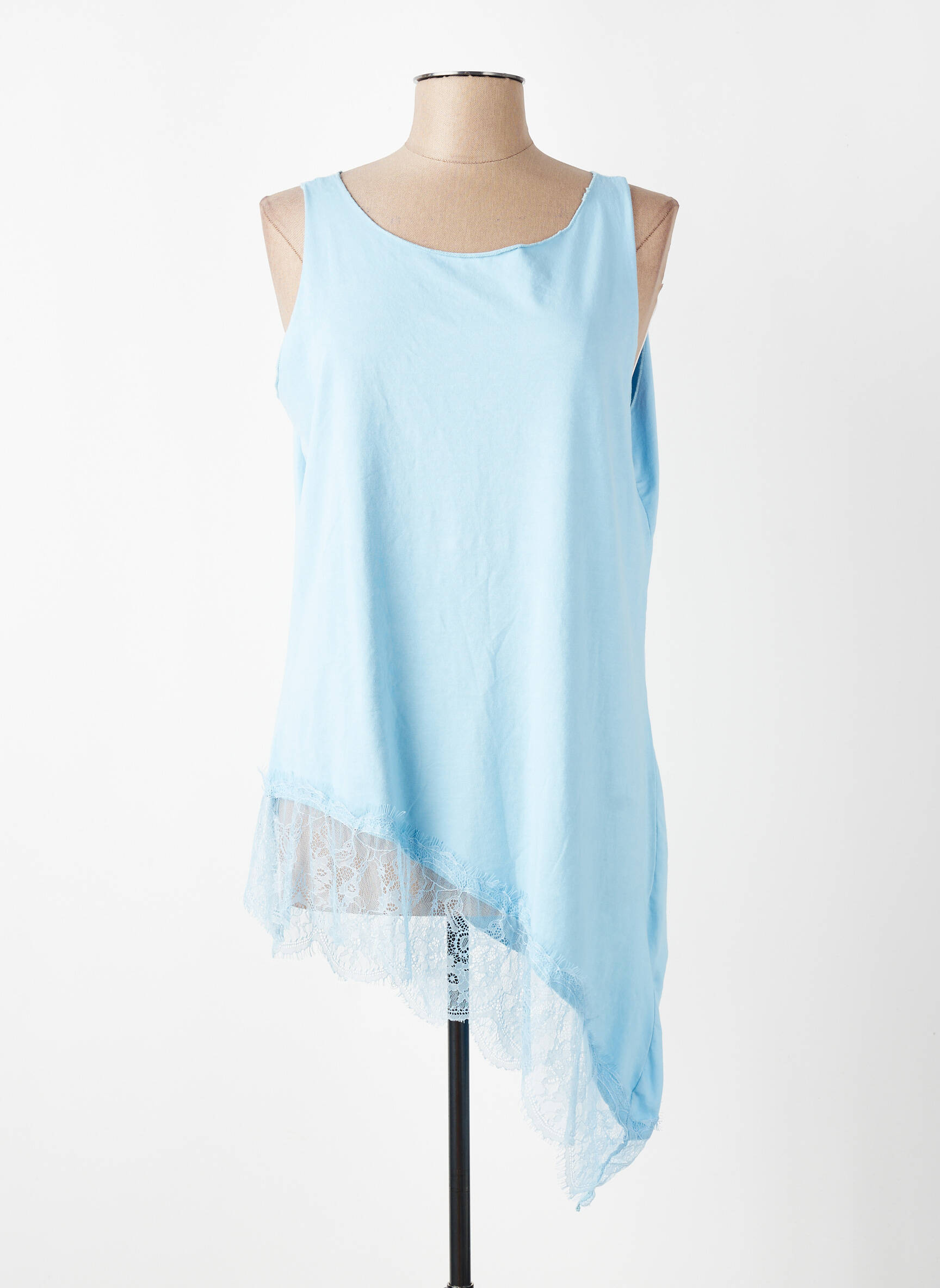 Viršūnė tamprumas be rankų mėlyna NEW COLLECTION moteris