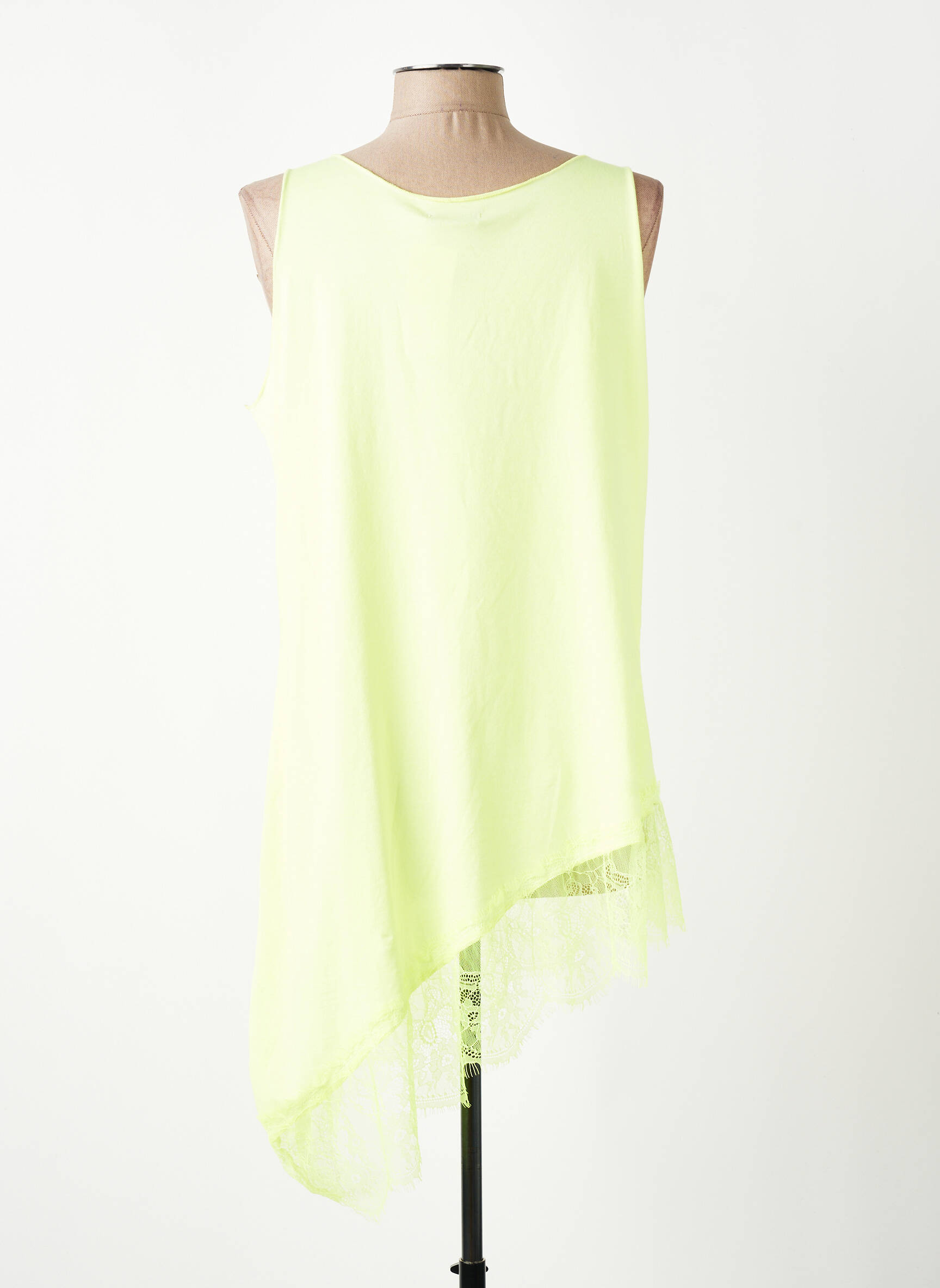 Viršūnė tamprumas be rankų geltona NEW COLLECTION moteris