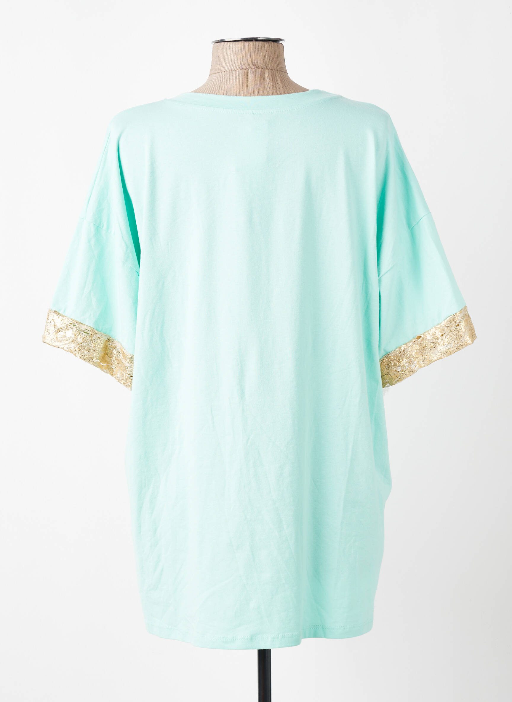 Viršūnė tamprumas 3/4 rankovės žalias NEW COLLECTION moteris