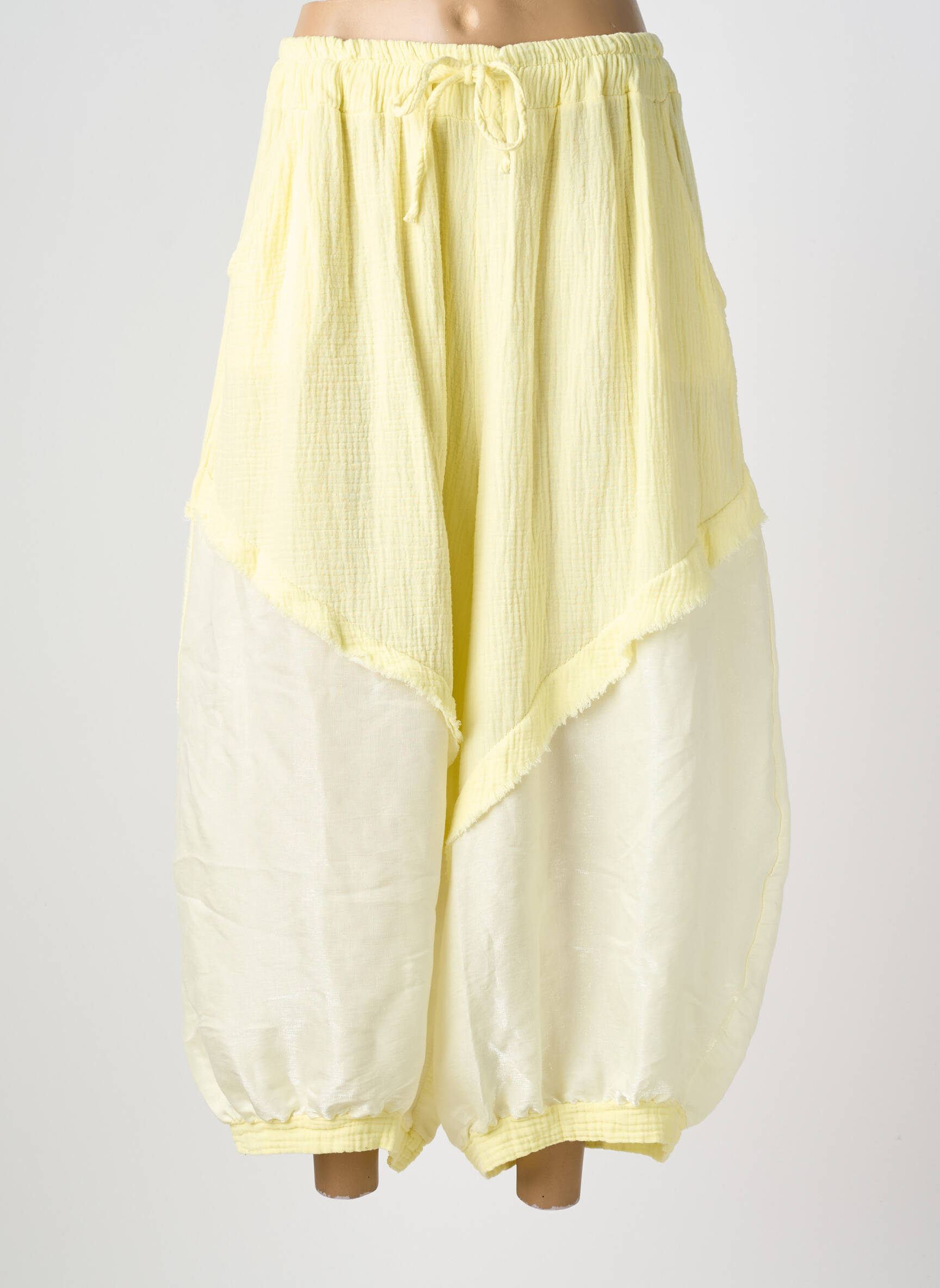 7/8 kelnės elastinė dydis normala dydis geltona NEW COLLECTION moteris