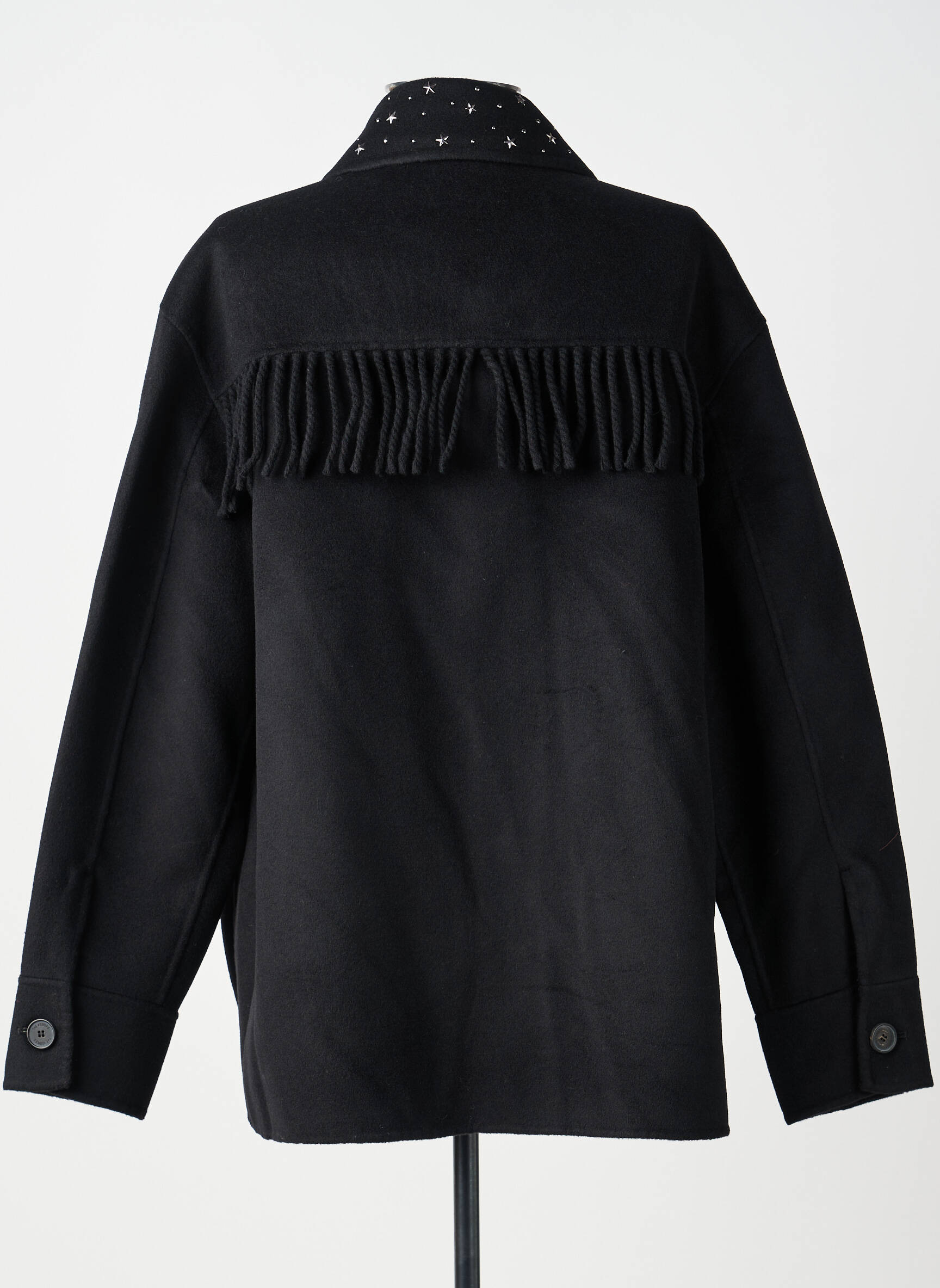 Kasdienis švarkas tiesi kirpimas juodas THE KOOPLES moteris
