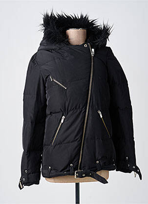 Pūkinė striukė ilgos rankovės su gobtuvu juodas THE KOOPLES (SPORT) moteris