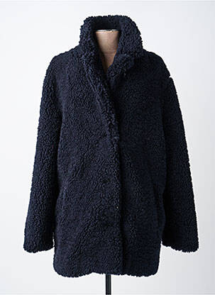 Ilgas paltas tiesi kirpimas be gobtuvų mėlyna THE KOOPLES moteris