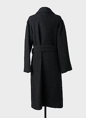 Ilgas paltas centrinė iškirptė be gobtuvų juodas THE KOOPLES moteris