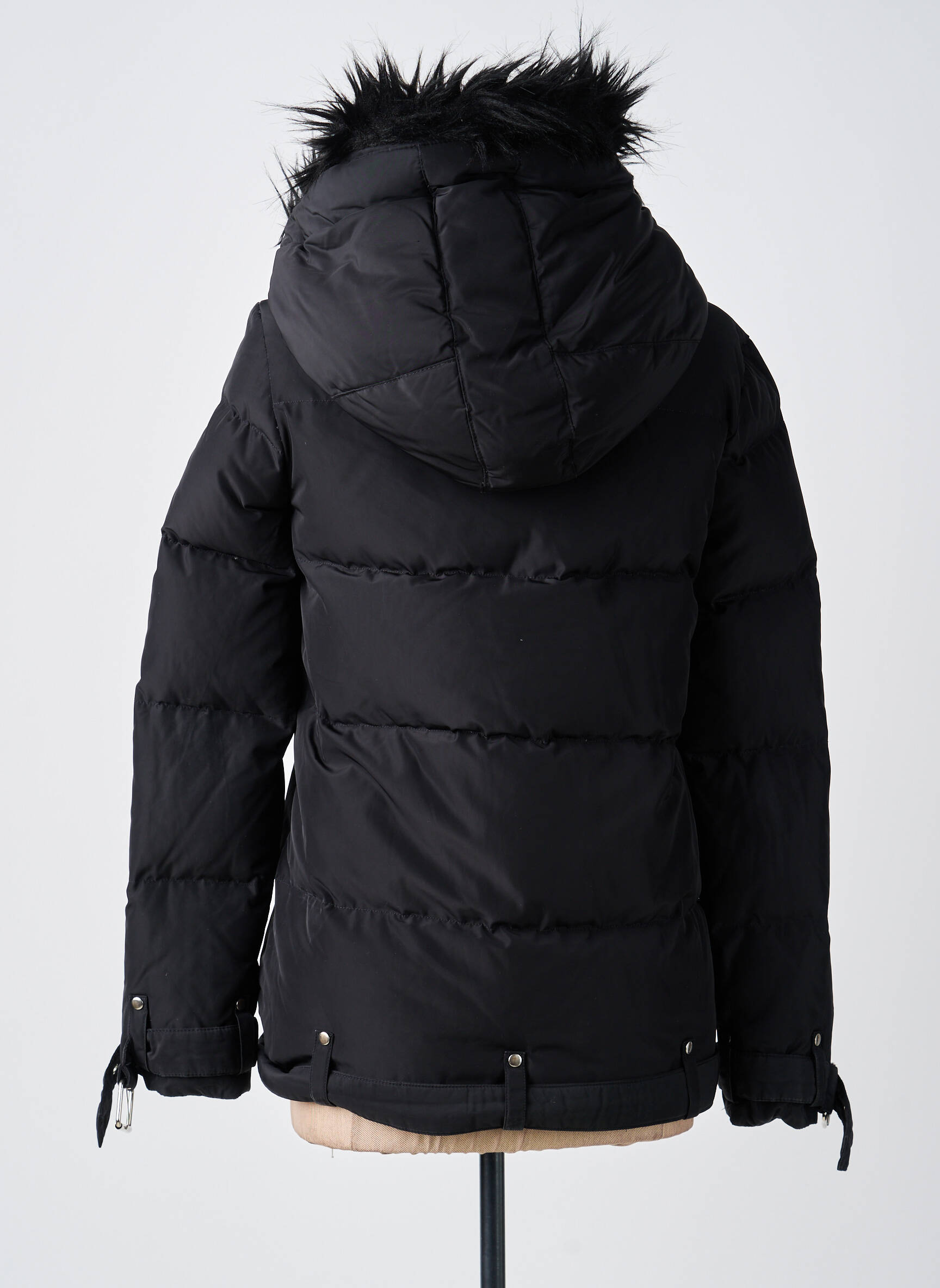 Pūkinė striukė ilgos rankovės su gobtuvu juodas THE KOOPLES (SPORT) moteris