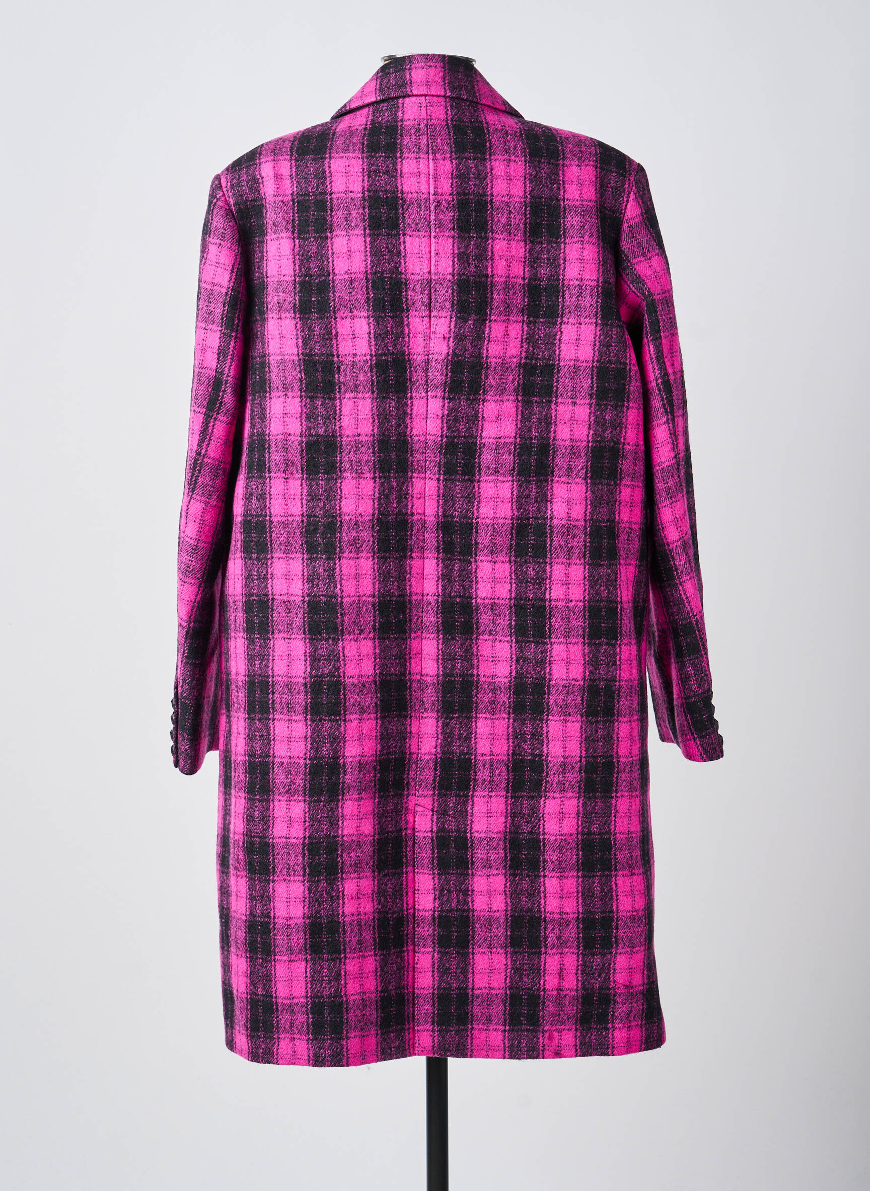 Ilgas paltas tiesi kirpimas be gobtuvų violetinis THE KOOPLES moteris