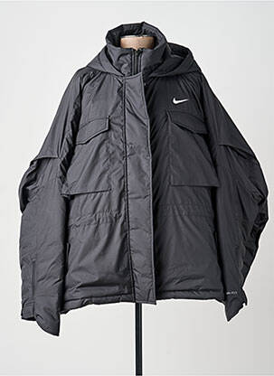 Vėjo nepraleidėjas ilgos rankovės su gobtuvu juodas NIKE moteris