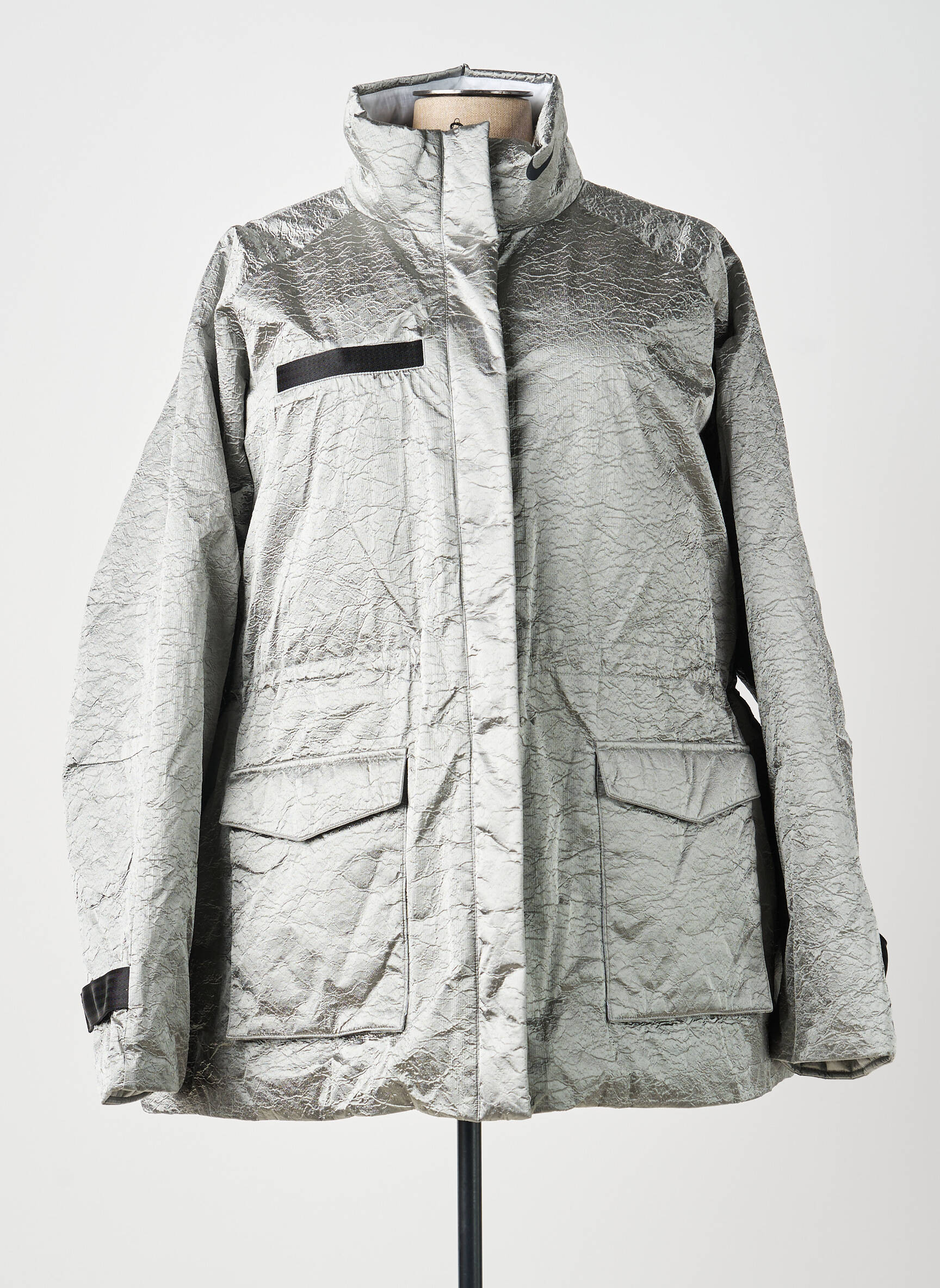 Parka ilgos rankovės be gobtuvų pilka NIKE moteris