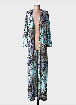 Kimono striukė ilgos rankovės juodas AU SOLEIL DE ST TROPEZ moteris