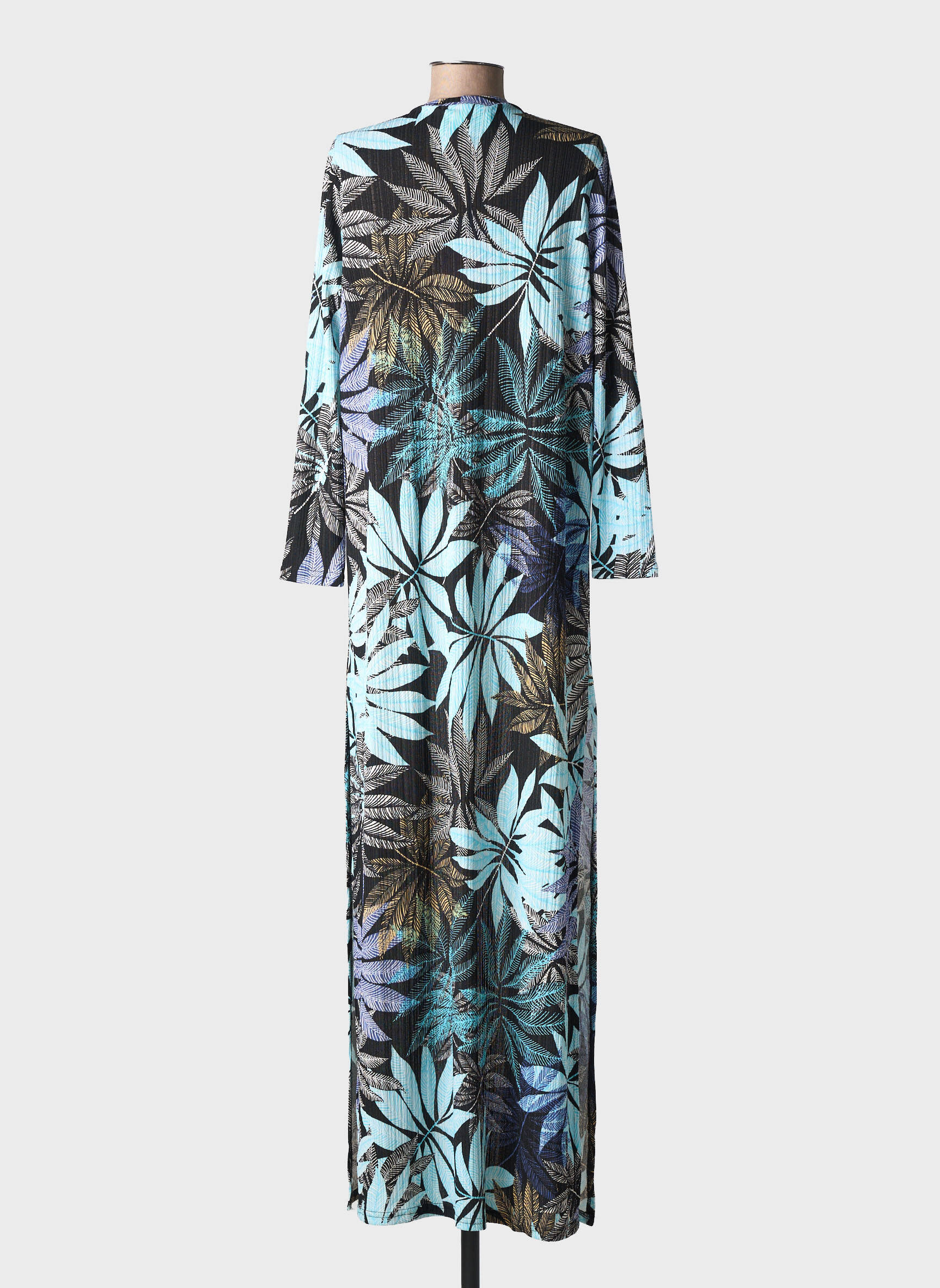 Kimono striukė ilgos rankovės juodas AU SOLEIL DE ST TROPEZ moteris