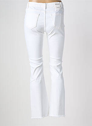 Bootcut džinsai fringe apdaila aukšta talija baltas NINA CARTER moteris