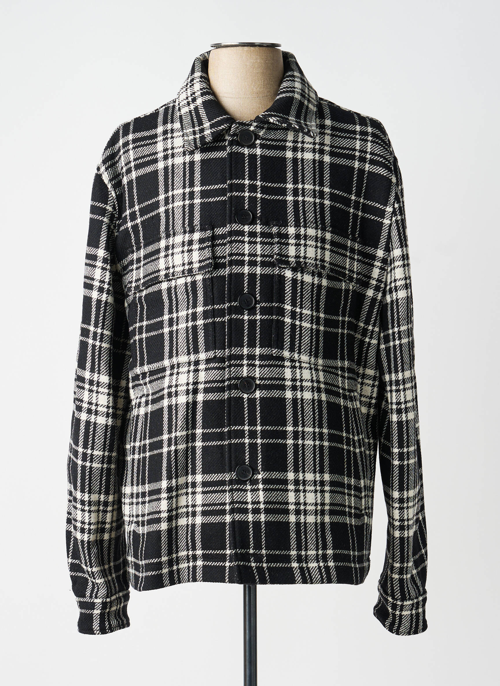 Kasdienis švarkas priekinė mygtukų uždarymo sistema juodas THE KOOPLES vyras