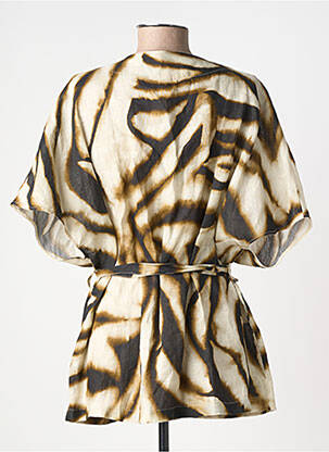 Kimono striukė fantazijos raštas rudas DIEGA moteris