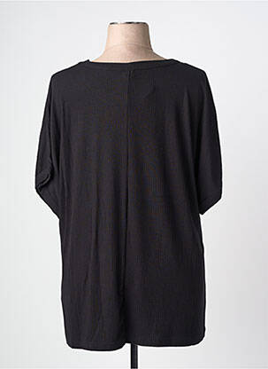Viršūnė tamprumas trumpas rankovės juodas CISO moteris