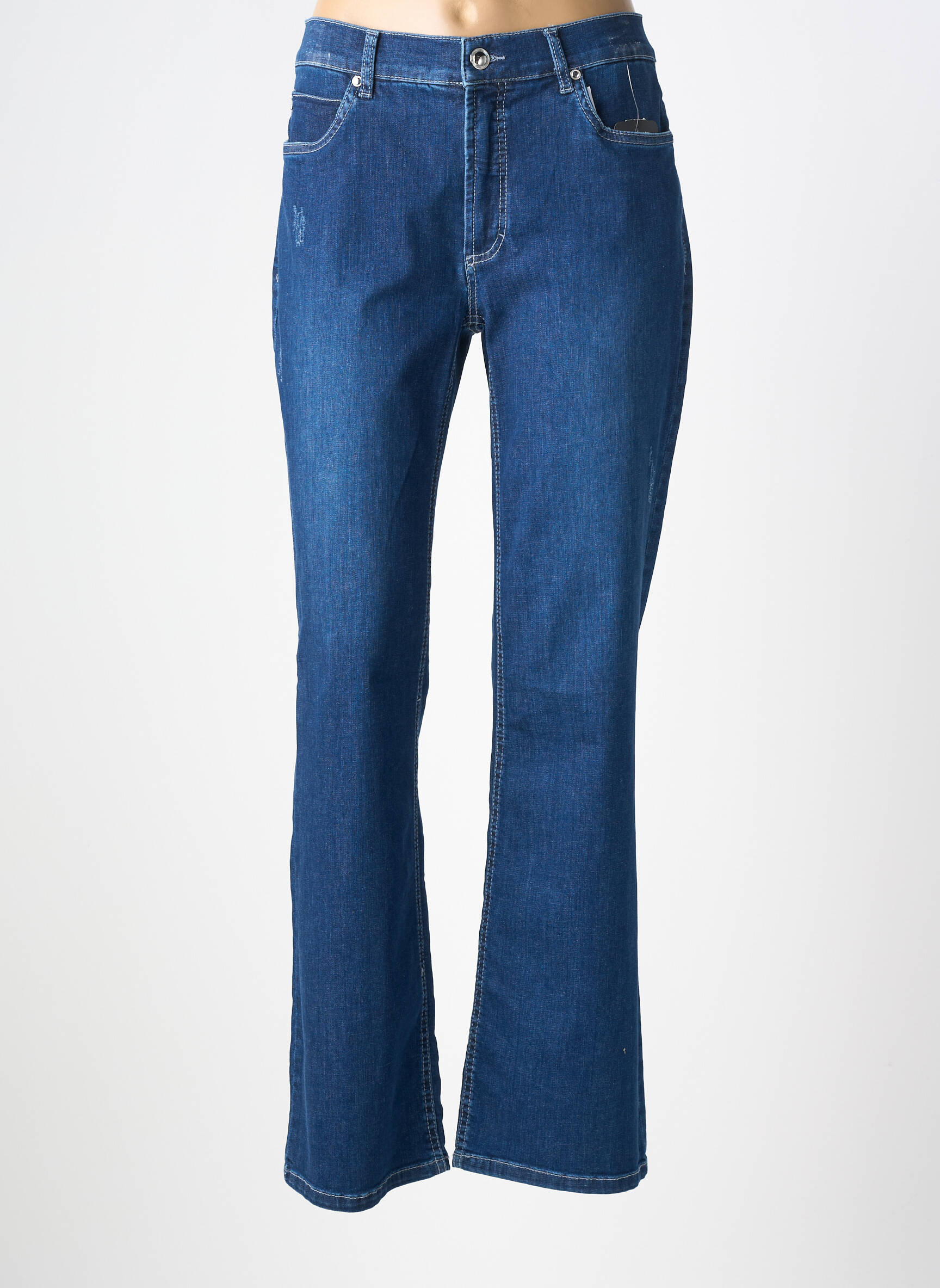 Tiesios kirpimo džinsai tamprumas normala dydis mėlyna ANNA MONTANA moteris