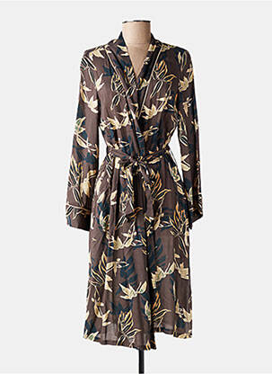 Kimono striukė ilgos rankovės rudas PILUS moteris