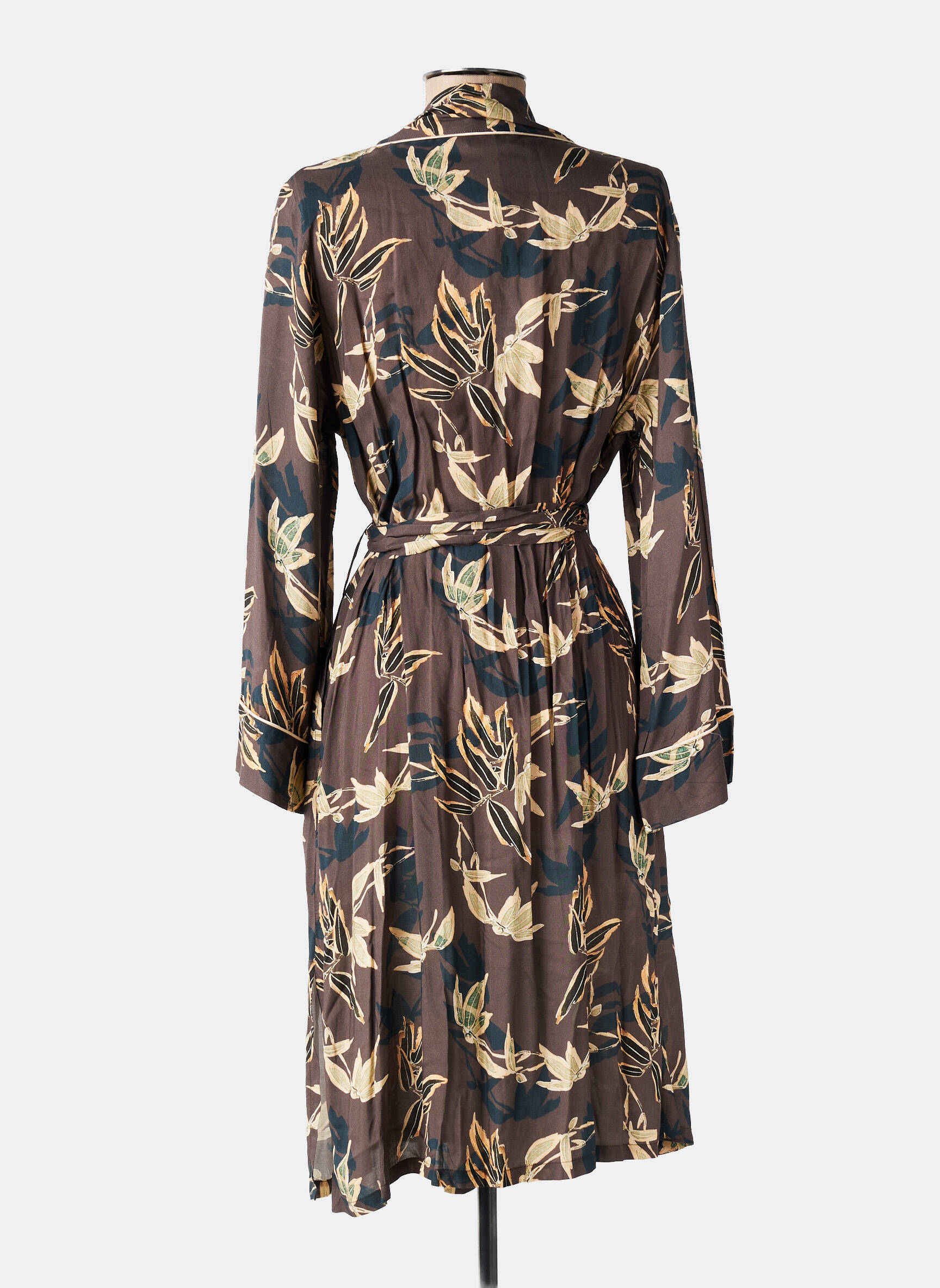 Kimono striukė ilgos rankovės rudas PILUS moteris