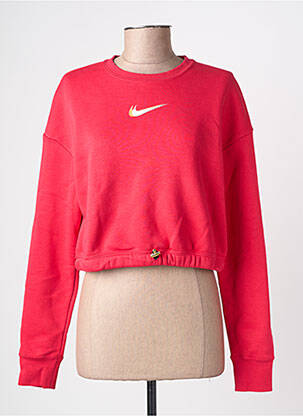 Megztinis apatinė dalis siaura ilgos rankovės rožinė NIKE moteris