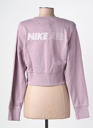 Megztinis tamprumas ilgos rankovės violetinis NIKE moteris