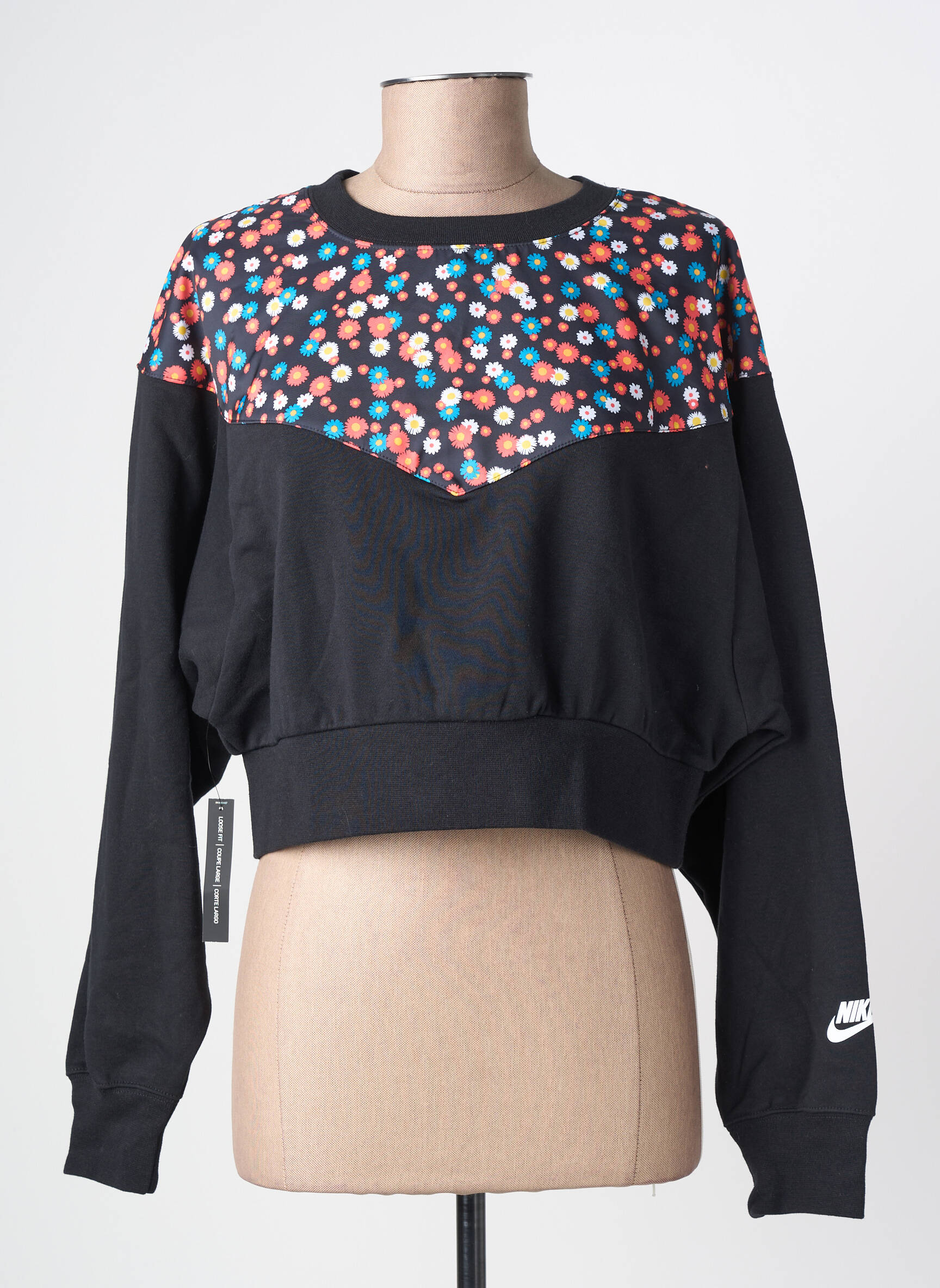 Mikroskopas tamprumas ilgos rankovės juodas NIKE moteris