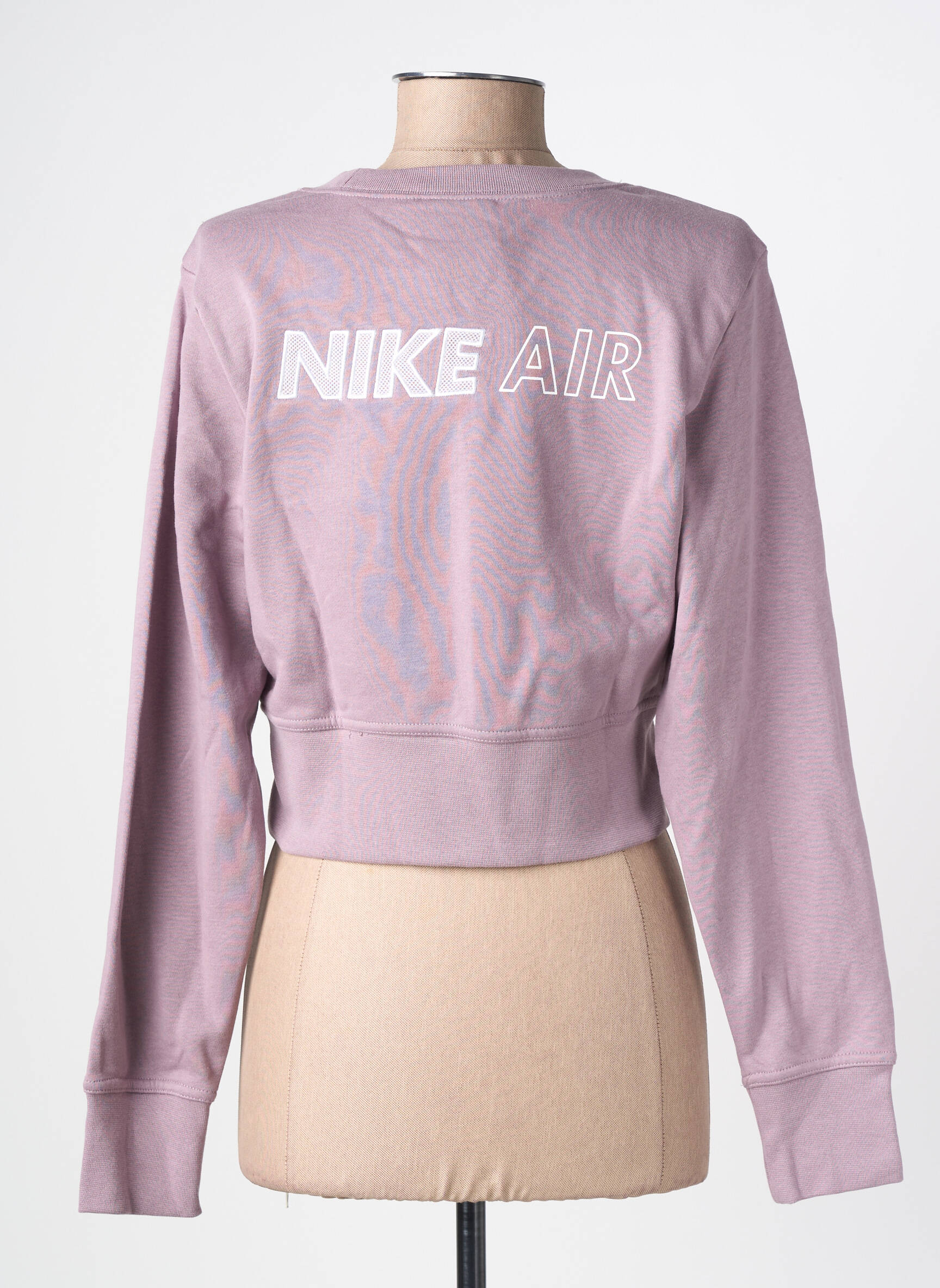 Mikroskopas tamprumas ilgos rankovės violetinis NIKE moteris