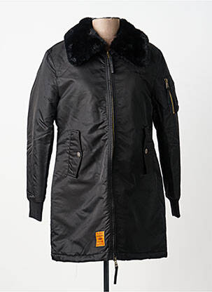 Parka be gobtuvų be gobtuvų juodas BOMBERS moteris