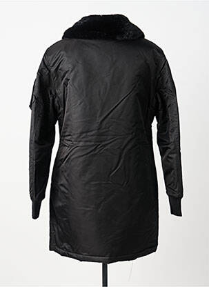 Parka be gobtuvų be gobtuvų juodas BOMBERS moteris
